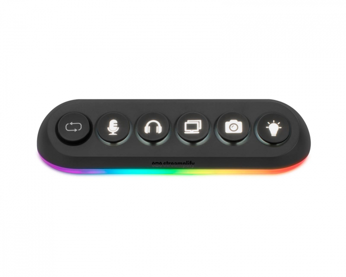 Streamplify HUB DECK 5, RGB 5-Port USB Hub, 12V - Black