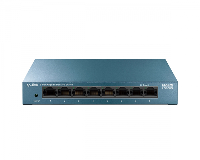 TP-Link LS108G Switch 8-Ports Unmanaged, 10/100/1000Mbps