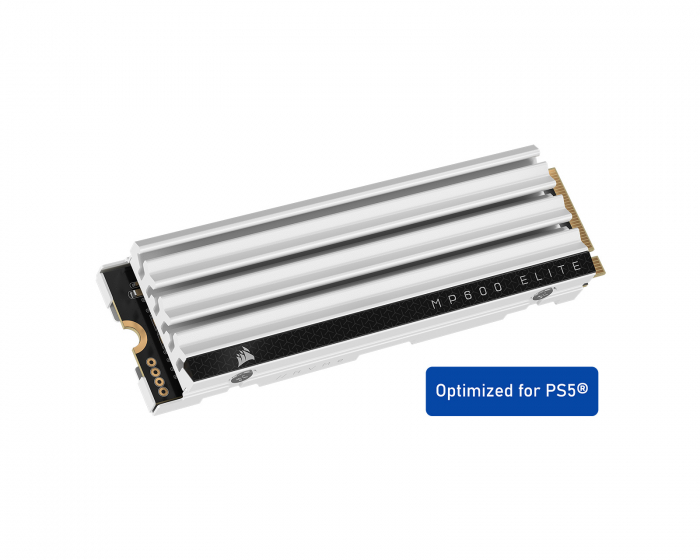 Corsair MP600 Elite PCIe Gen4 x4 NVMe M.2 SSD for PS5 - 2TB - White