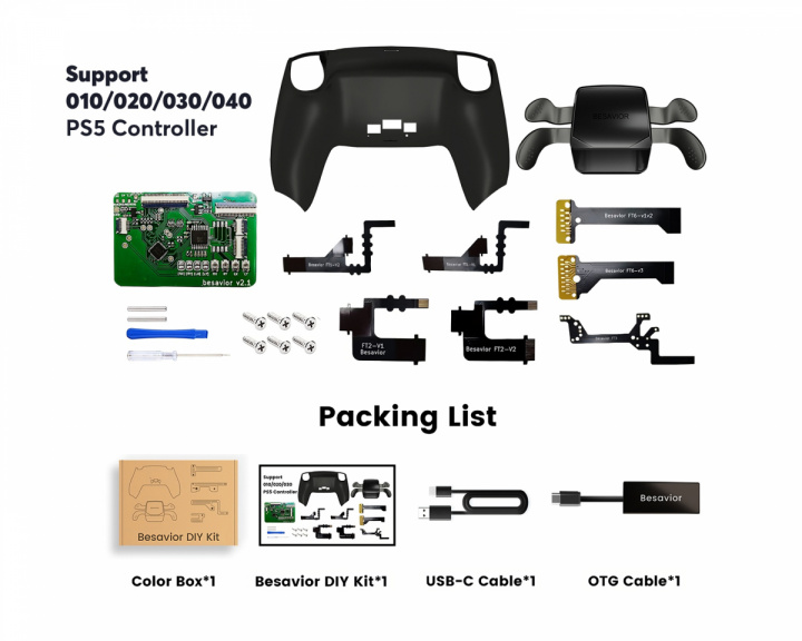 Beloader Besavior DIY Kit - PS5 Controller Mod